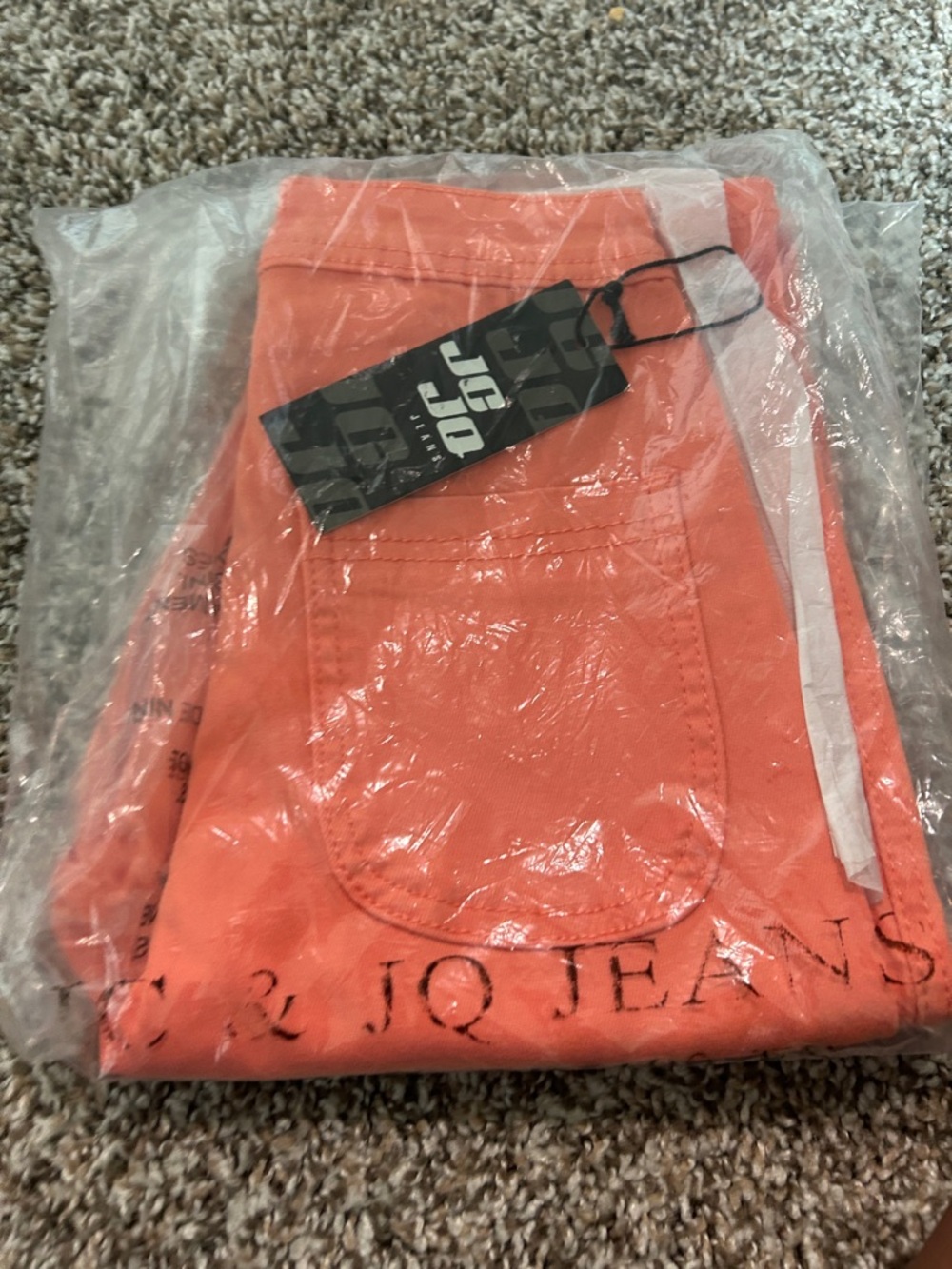 Wonens Orange Cotton Jeans